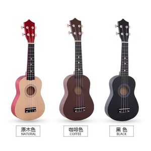 21 pulgadas Ukulele Soprano Bosswood Acoustic Nylon 4 Cordanos Ukulele Mini Guitarra para niños Regalo con cuerdas y Picksfor Children Ukulele Gift