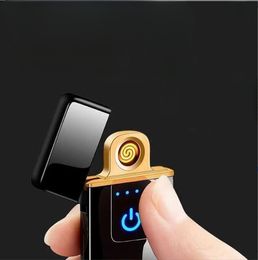 Briquet électronique Rechargeable USB, écran LED, affichage de puissance Plasma, Gadgets tonnerre portables pour les voyages