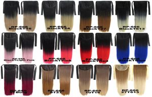 21 pouces Clip droit en synthétique par I Capelli Ponytail Simulation Extensions de cheveux humains Poudtes de cheval RP6664648144