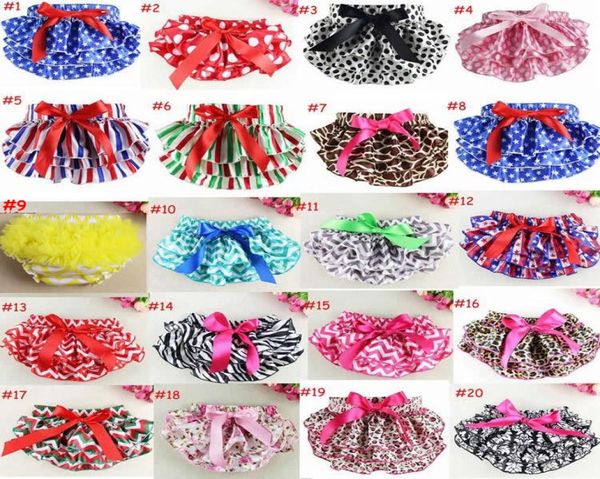 21 Patrones Bloomers con volantes para bebés Pantalones de encaje Petti Bragas con volantes para niñas Calzoncillos Bloomer Fundas para pañales para vacaciones de Navidad 2350239