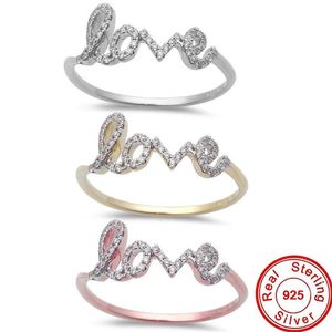 21 Styles Lovers Diamond Ring 100% Real 925 Sterling Silver Party Wedding Band Rings For Women Bridal Promise Engagement Jewelry 240424