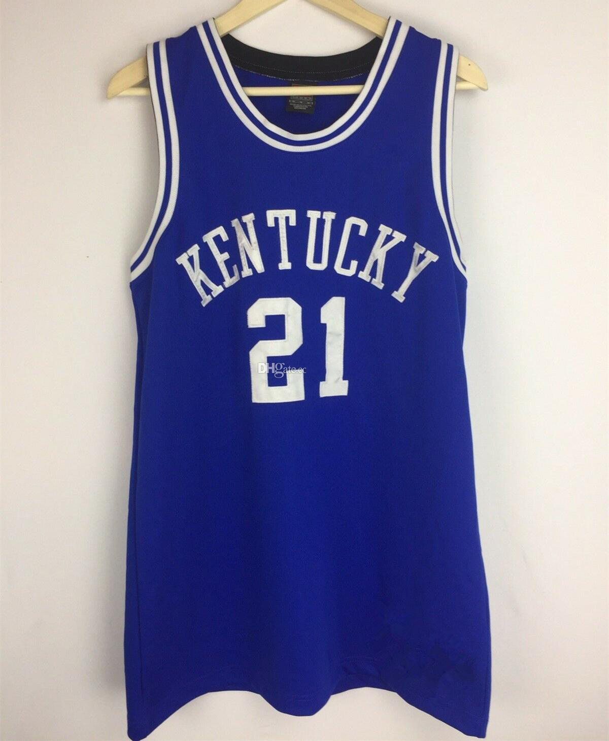 #21 Tayshaun Prince Kentucky Wildcats UK College Retro Classic Basketbal Jersey Mens Gestikt Custom Nummer naam Jerseys Verkocht door Yufan5