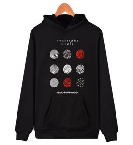 21 vingt-un pilotes Pilots Blurryface Imprime-coton Men de coton Hoodies avec du chapeau enlecement décontracté en vrac et sweat-shirt 20204607395