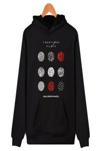 21 vingt-un pilotes Pilots Blurryface Imprime-coton Men de coton Hoodies avec du chapeau enlecement décontracté en vrac et sweat-shirt 20203728383