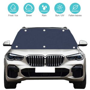 210*120 cm magnetische auto zonschaduw beschermer Auto voorruit Zonneschade Cover Cover auto windscherm zonnebrafbeheer auto -accessoires