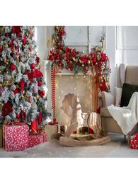 210x150cm Kerstmis indoor thema POGRAGE MATERIAAL MAKE VERLAAK STAR Kerstboomkinderen Portret achtergronden voor Po Studio P1565504