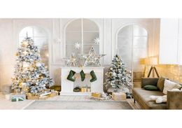 210x150cm Kerstmis indoor thema POGRAGE MATERIAAL MAKKEAP HARTLAAK Kerstboom kinderen portret achtergronden voor Po Studio Props 9116199