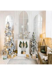 210x150cm Kerstmis indoor thema POGRAGE MATERIAAL MAKKEAP HARD THARD Kerstboom kinderen portret achtergronden voor Po Studio Props 8444495