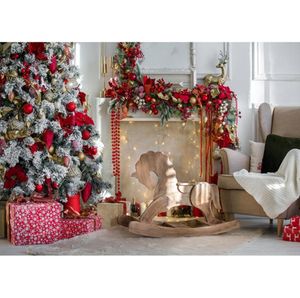 210x150cm Kerstmis indoor thema POGRAGE MATERIAAL MAKELIJKE STAR Kerstboom Kinderportret achtergronden voor Po Studio P2046014
