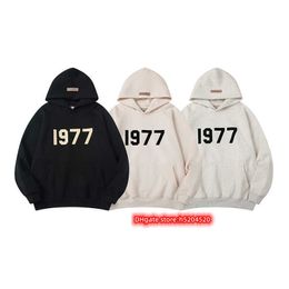 211A 23/24 Heren en dames Hoodies modeontwerper Essentialhoodies vreest voorjaar 1977 Driedimensionale brief focklerende dre pluche sweater met capuchon high st