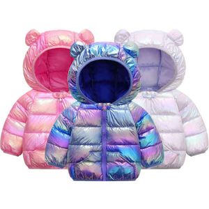 2121 Nouveau enfant en bas âge bébé filles à capuche doudoune automne hiver veste chaude pour fille enfants vestes enfants cadeau d'anniversaire vêtements d'extérieur J220718