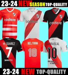 22 23 River Plate Soccer Jerseys 2023 DE LA CRUZ QUINTERO ALVAREZ PRATTO FERNANDEZ PINOLA BORRE CARRASCAL M.SUAREZ J.ALVAREZ camisetas FERREIRA maillots de football