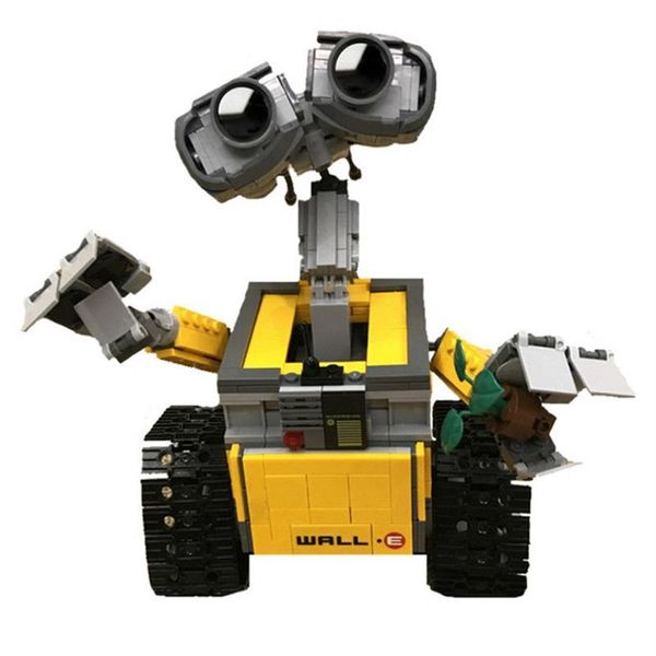 21303 Idéias WALL E Robot Building Blocks Toy 687 pcs Robot Model Building Bricks Brinquedos Crianças Ideias Compatíveis WALL E Toys C1115227z