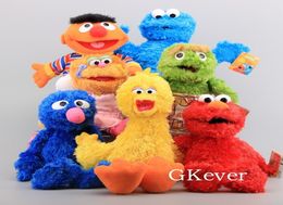 2140cm Hand Puppet Sesame Street Plush Toys Doll Elmo Ernie Grover Oscar Zoe Bert Bert Puppet Toys Women Kids Party Gift Y20074510205