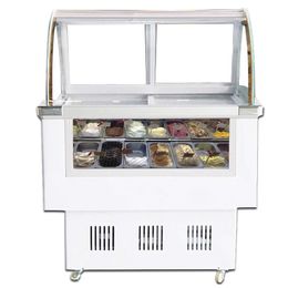 215 W haute qualité congélateur de crème glacée congélateur commercial de popsicle désembuage vitrine de crème glacée pour magasin de franchise de crème glacée