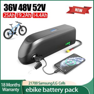 21700 batterie de vélo électrique ebike 36V 25AH 48V 19.2AH 52V 15AH batterie au Lithium avec USB Samsung/LG cellules vélo électrique