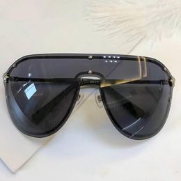 2180 Gafas de sol para mujeres Diseño de marca Conexión de marco sin borde Lente de recubrimiento UV400 Mirrorr Lente Steampunk Summer Big Style COMW WI6108375