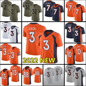 Camisetas de fútbol Javonte Williams Jerry Jeudy Patrick Surtain II John Elway Peyton Manning Courtland Sutton Marvin Mims Jr