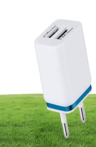 21A Schnellladung Dual-USB-Ladegerät Universal Travel EUUS-Steckeradapter Tragbares Wand-Handy-Ladegerät DHL5439479