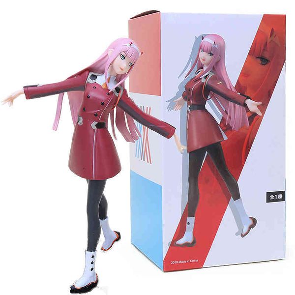 21 cm Anime DARLING Dans Le FRAN Figure Zéro Deux 02 Figurine Filles Figurines PVC Collection Modèle Jouets Poupée Statue Cadeaux X0522