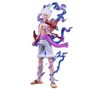 21cm Anime One Piece Luffy Gear 5 Figurine Nika Sun God Figures Action Collectibles Modèles Doll Toys Children Gift 240416