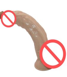 21cm4cm Super grosse bite réaliste énormes godes pénis artificiel Dick jouets sexuels pour Woman1241503