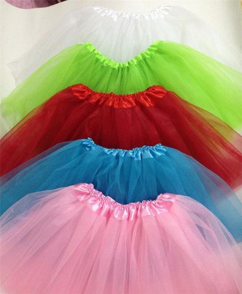 21colors Robes de soirée Adultes Femmes Filles Tutu Ballet Dancewear Mini Jupe Courte Pettiskirt Performance Dance Costume Robe De Bal