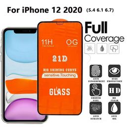 21D 11H 03mm Volledige Cover Volledige Lijm Gehard Glas Screen Protector Voor iPhone 12 11 PRO MAX XR XS 6 Samsung A01 A11 A21 A21S A31 A2080790