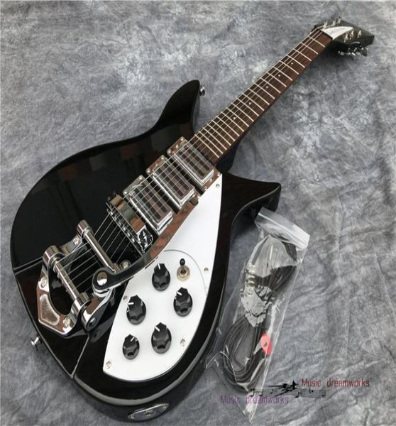 21f à courte échelle Rickenback Beisi 6String guitare moderne basse guitare électrique avec système trémolo trois pick-up en bois rose doigt5734080