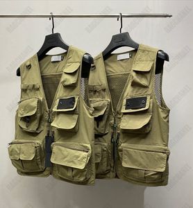 Herrenweste, Designerjacke, Arbeitskleidung, große Taschenweste, wasserdichter, schnell trocknender Stoff, modisches Damenwestenoberteil in Übergröße M-7XL