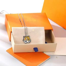 21fw haute qualité bijoux de luxe hommes femmes canard tigre animal pendentif collier mode personnalisé vacances cadeau 216H