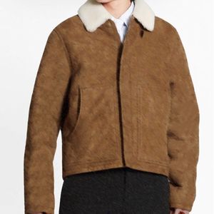 21fw Unisexe Col De Fourrure Veste Revers Fausse Fourrure Hommes Manteau De Fourrure Hommes Veste Cool Mode Nouveaux Garçons En Peluche Veste Revers Chaud Haute Qualité Fermeture Éclair