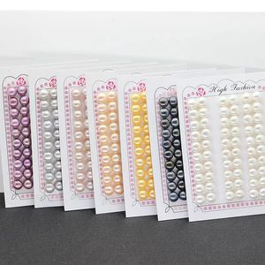 21m bouton naturel perles 3a Couleur de qualité Freshater Pearl Gris noir jaune lâche pour les bijoux faisant un plat à plat 231221