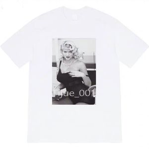 21ss Anna Nicole Smith Tee Photos Summer Limited Box High End Designer Street T-shirts Respirant Populaire Casual Hommes Femmes Couples Simple Manches Courtes TJAMTX130