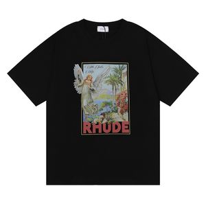 21SS Designer Rhude Mens T-shirts laminés à manches courtes High Street US Taille M-XL