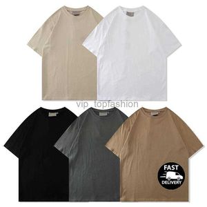 21SS Designer Tide T-shirts Lettre de poitrine imprimé laminé à manches courtes High Street Loose Oversize T-shirt décontracté 100% pur coton Tops pour hommes et femmes