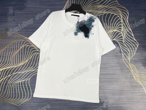 21SS Designers Mens Dames T-shirts Sterrenhemel Letter Printing Man Parijs Mode T-shirt Topkwaliteit Tees Straat Korte Mouw Luxurys T-shirts Blauw Wit Zwart