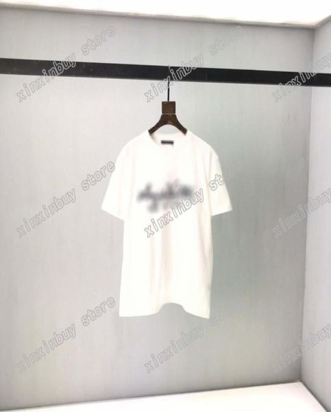 21SS Designers Tee Saison Pastel Naïf Signature Lettres de broderie Hommes Femmes T-shirts Pompier Homme Paris Mode Tshirt Court S5266191