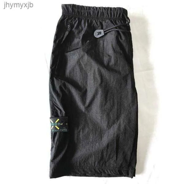 21SS Tamaño EUR Marca caliente europea Retro Pantalones cortos casuales Pantalones de sudor de playa para pantalones para hombre Importados Metal Nylon YKK Cremallera Cómoda Amantes de la calle Muslo 2 95D0