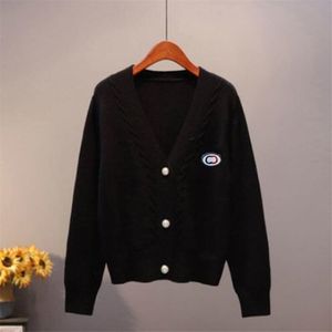 HOTSALES 2024 Nieuwe Luxury Brand Designer Sweater Dames Autumn Fashion Long Sleeve Dameshoog Kwaliteit Cardigan Kartan Gebreide dames trui jas