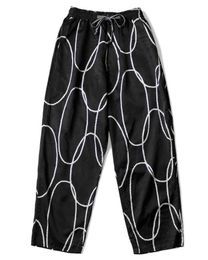 21SS Kapital Hirata Hehong Fashion Géométrique Impression géométrique Breatch Loose Pants 5287032