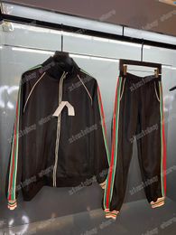21ss mans ontwerpers trainingspakken Dark jacquard Windbreaker fashion trainingspak heren designer ademende rits zwart wit xinxin
