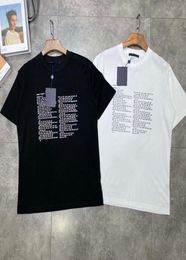 21SS Men imprimé T-shirt Tee Bible Lettres Imprimée hommes Vêtements à manches courtes Shirts Tag Letters Polo New Brown3217130