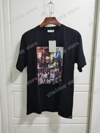 21SS Mannen Gedrukt T-shirts Polos Designer Olieverfschilderij Parijs Print Kleding Korte Mouw Heren Shirt Tag Wit Zwart 06