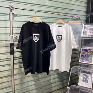 21SS Men Gedrukte T Shirts Polos Designer Small Sktors Letter Print Paris kleding Korte Mouw Heren Hirt Tag Wit Zwart 06 2579