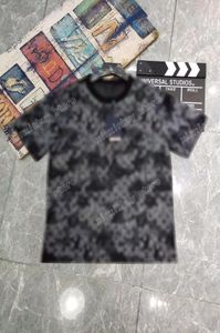 21SS Men Imprimé T-shirts Polos Designer Camouflage Letter LETTER SHEAVE Paris Mente Homme Tag Loose Style Black 055609059