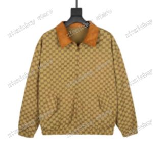 21ss mens designers Vestes lettre jacquard vêtements Double côté porter Manteaux Survêtement Hommes à capuche Vêtements Coton noir blanc jaune xinxin