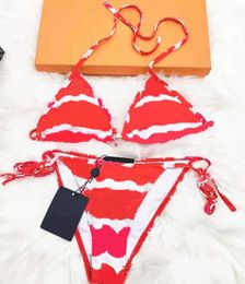 21SS Summer Women Designer Bikinis con letras Trajes de baño de 2 piezas transpirables de calidad superior para mujeres Traje de baño sexy S-XL