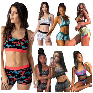 21style brief ontwerper badmode vrouwen bikini set mouwloze vest tanks + shorts zwemmen pak mode 2 stuk outfits zomer badpak strand comfortabel