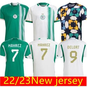 22 2023 Algérie Algérie Maillots de football pour hommes MAHREZ FEGHOULI SLIMANI BENNACER ATAL Accueil Blanc Away 22 23 Vêtements d'entraînement vert Chemises de football Kit de maillot de football